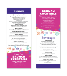 Brunch Menu