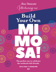 Build your own mimosa poster