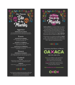 Día de Muertos Menu