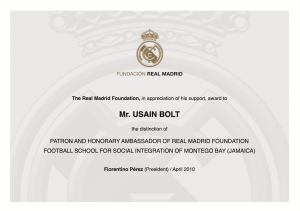Real Madrid Foundation Diploma