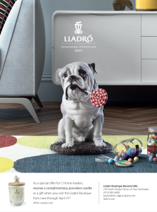 Bulldog with Lollipop magazine ad
