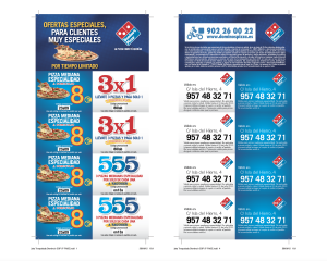 Flyers with perforated discount coupons 1