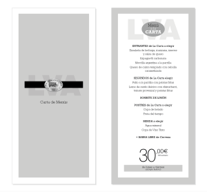 Party menus 1