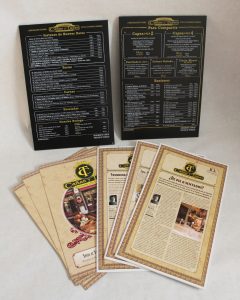 Cañas y Tapas menus