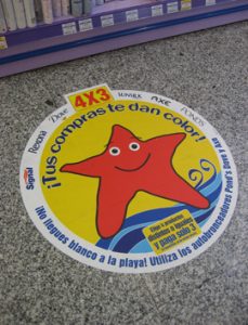 Unilever floor sticker 2