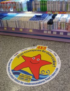 Unilever floor sticker 3