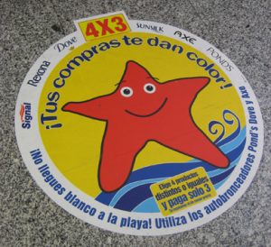 Unilever floor sticker 4