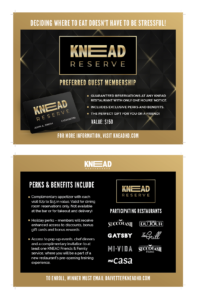 KNEAD Reserve Card