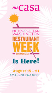 Mi Casa Restaurant Week Instagram Story