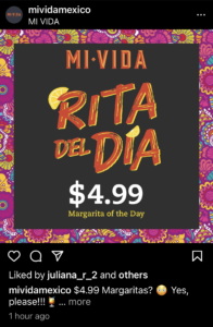 Mi Vida 'Rita del Día - Instagram 2