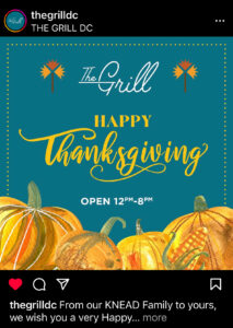 The Grill Thanksgiving Day Promo