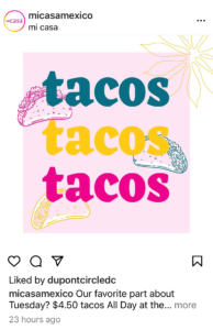 Mi Casa Tacos Promo